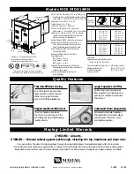 Предварительный просмотр 2 страницы Maytag MDE/MDG16MN Quick Manual