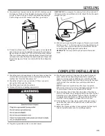 Preview for 23 page of Maytag MDE17CS Installation Instructions Manual