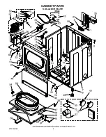 Предварительный просмотр 4 страницы Maytag MDE17CSAYW - 7.4 cu. Ft. Commercial Electric Dryer Parts List