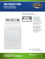 Предварительный просмотр 1 страницы Maytag MDE17MN Specifications