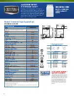 Предварительный просмотр 2 страницы Maytag MDE17MN Specifications