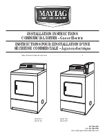 Maytag MDE17PD Installation Instructions Manual preview