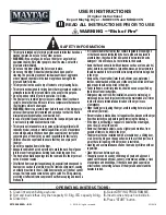 Preview for 1 page of Maytag MDE20CS User Instructions