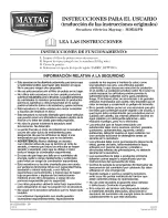 Предварительный просмотр 3 страницы Maytag MDE22PN User Instructions