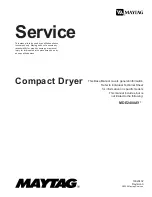 Maytag MDE2400AY Series Service Manual предпросмотр