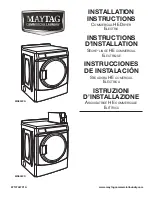 Maytag MDE25PD Installation Instructions Manual предпросмотр