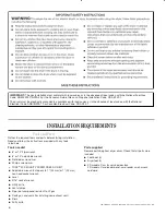 Preview for 4 page of Maytag MDE25PDAYW Installation Instructions Manual