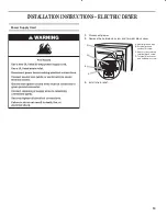 Preview for 13 page of Maytag MDE25PDAYW Installation Instructions Manual