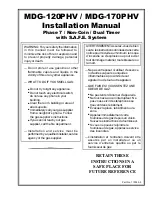 Maytag MDG-120PHV Installation Manual предпросмотр