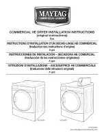 Maytag MDG25PD Installation Instructions Manual предпросмотр