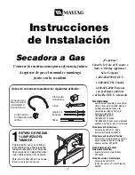 Предварительный просмотр 13 страницы Maytag MDG2706AWW Installation Instructions Manual