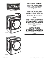 Maytag MDG28PD Installation Instructions Manual preview