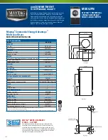 Предварительный просмотр 2 страницы Maytag MDG52PN Specifications