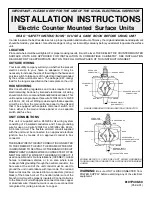 Preview for 1 page of Maytag MEC4430AA Installation Instructions Manual