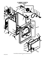 Предварительный просмотр 3 страницы Maytag MED5900TW1 Parts List