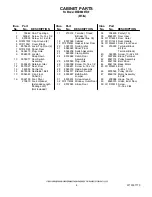 Предварительный просмотр 4 страницы Maytag MED6600TQ0 Parts List