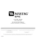 Maytag MED9700S - Electric Dryer Use And Care Manual предпросмотр