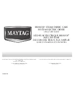 Предварительный просмотр 1 страницы Maytag MEDB800VB - Bravos Steam Electric Dryer Use And Care Manual