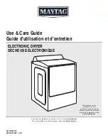 Предварительный просмотр 1 страницы Maytag MEDB835DW Use & Care Manual