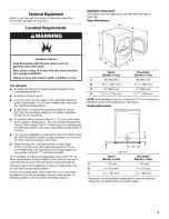 Предварительный просмотр 3 страницы Maytag MEDE500VW2 Installation Instructions Manual