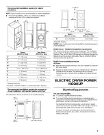 Предварительный просмотр 5 страницы Maytag MEDE500VW2 Installation Instructions Manual