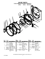 Предварительный просмотр 7 страницы Maytag MEDZ600TB1 Parts List