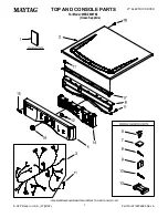 Предварительный просмотр 1 страницы Maytag MEDZ600TE - Epic Z Front Load Electric Dryer Parts Manual