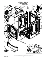 Предварительный просмотр 3 страницы Maytag MEDZ600TE - Epic Z Front Load Electric Dryer Parts Manual