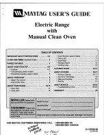 Preview for 1 page of Maytag MER4320AA User Manual