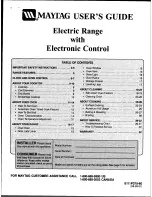 Preview for 1 page of Maytag MER5510 User Manual