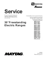 Maytag MER5551BA - 30'' Electric Range Service Manual preview