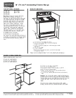 Preview for 1 page of Maytag MER5605W Dimension Manual