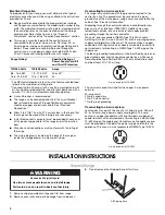 Preview for 4 page of Maytag MER7662WQ - Ceramic Range Installation Instructions Manual