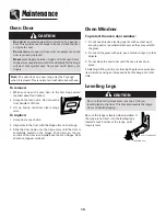 Preview for 19 page of Maytag MES5552BA - 30 in. Electric Slide-In Range Use And Care Manual