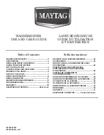 Preview for 1 page of Maytag MET3800XW Use And Care Manual