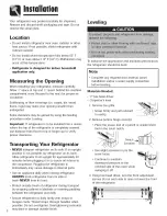 Preview for 4 page of Maytag MFC2061HES - 20 cu. Ft Use And Care Manual