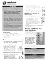 Preview for 10 page of Maytag MFC2061HES - 20 cu. Ft Use And Care Manual