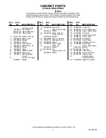 Preview for 2 page of Maytag MFD2561HEQ14 Parts List