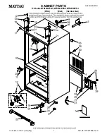 Preview for 1 page of Maytag MFD2562KEB - Bottom Freezer Refrigerator Parts Manual