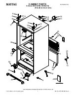 Preview for 1 page of Maytag MFD2562VEA2 Cabinet Parts