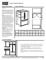 Preview for 1 page of Maytag MFF2055YE Product Dimensions