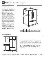 Maytag MFF2258VE Product Dimensions preview