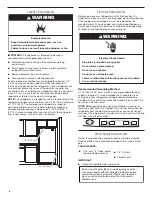 Preview for 4 page of Maytag MFF2558FEW01 User Instructions