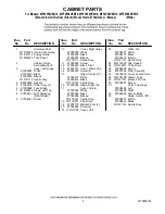 Preview for 2 page of Maytag MFF2558VEA10 Cabinet Parts