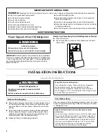 Preview for 2 page of Maytag MFI2067AEW User Instructions