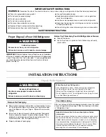 Preview for 2 page of Maytag MFI2266AEB - Ice2O Series Refrigerator User Instructions