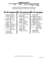 Preview for 2 page of Maytag MFI2269VEA10 Cabinet Parts