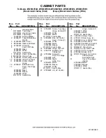 Preview for 2 page of Maytag MFI2569VEA10 Cabinet Parts