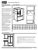 Maytag MFI2665XE Series Product Dimensions preview