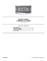 Maytag MFR60PNCTS User Manual preview